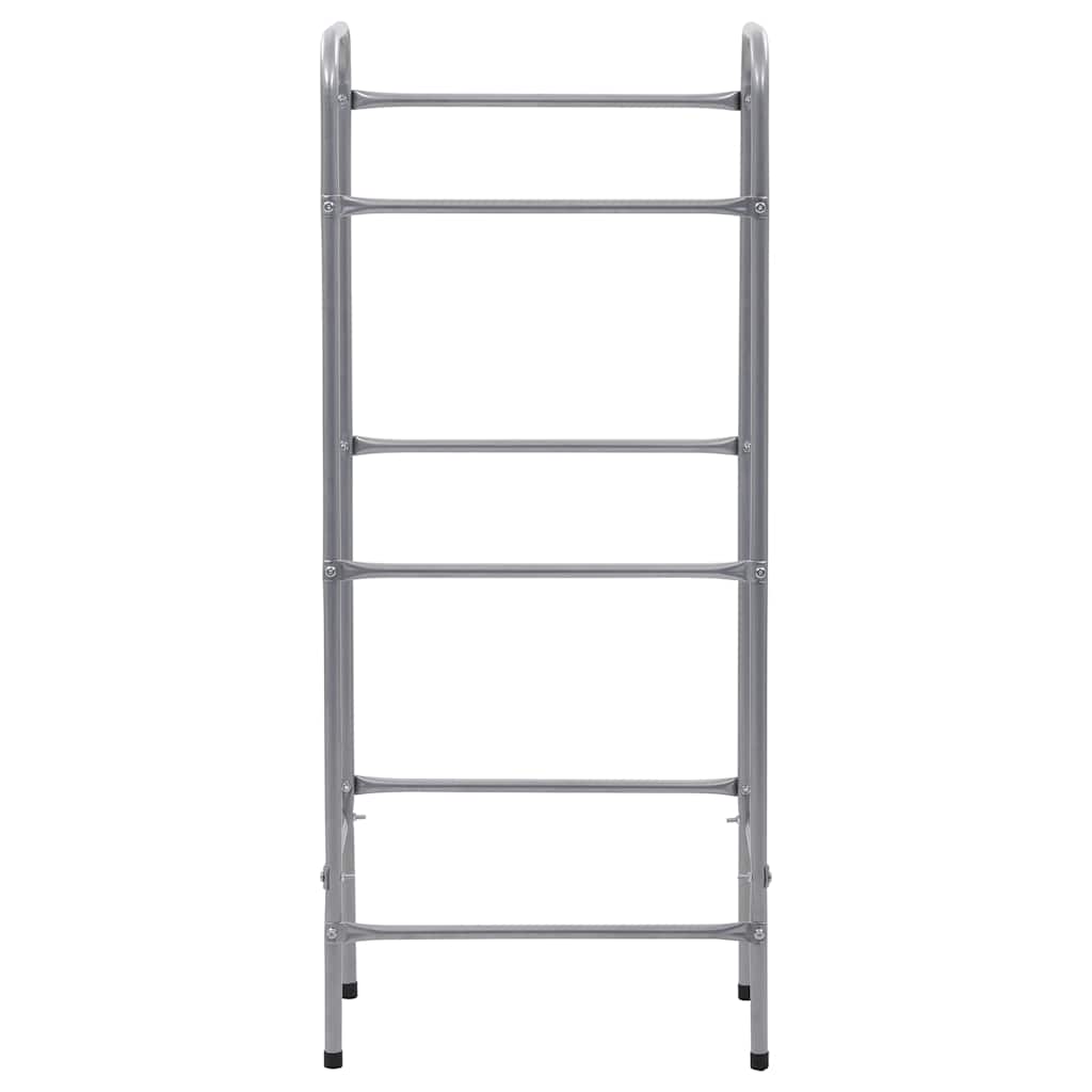 vidaXL Prateleira para 3 caixas 50x33x116 cm aço prateado
