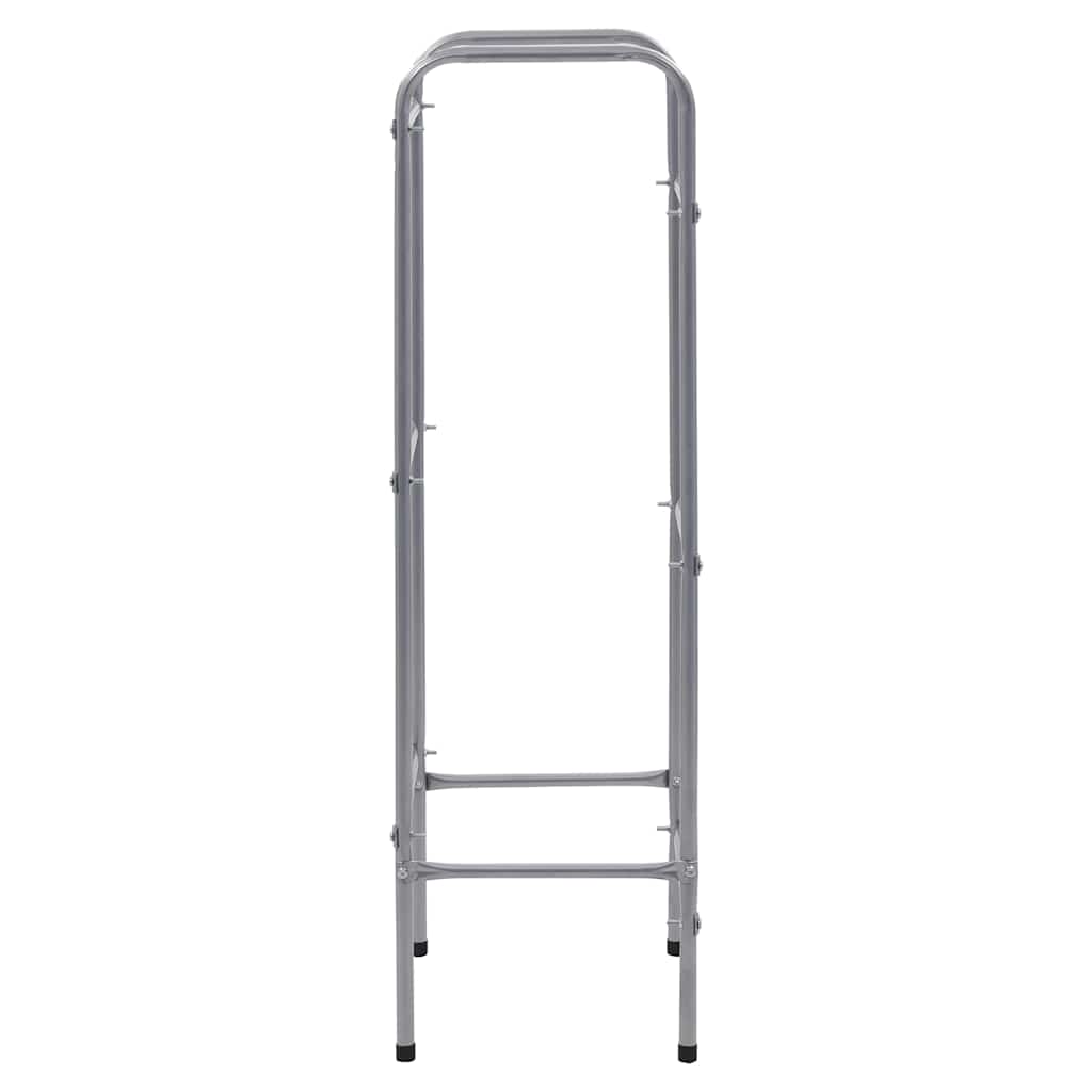 vidaXL Prateleira para 3 caixas 50x33x116 cm aço prateado