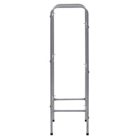 vidaXL Prateleira para 3 caixas 50x33x116 cm aço prateado