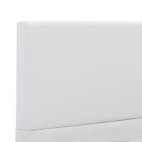 vidaXL Estrutura de cama 90x200 cm couro artificial branco