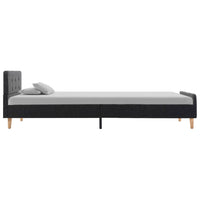 vidaXL Estrutura de cama 90x200 cm serapilheira cinzento-escuro