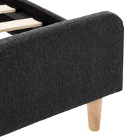 vidaXL Estrutura de cama 90x200 cm serapilheira cinzento-escuro