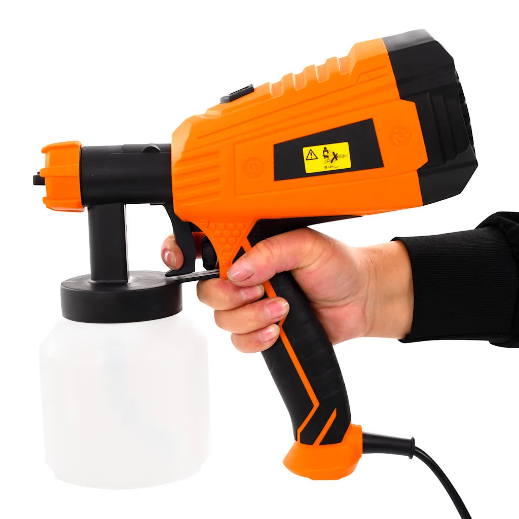 Pistola de pintura elétrica com 3 bicos 500 W 800 ml
