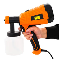 Pistola de pintura elétrica com 3 bicos 500 W 800 ml