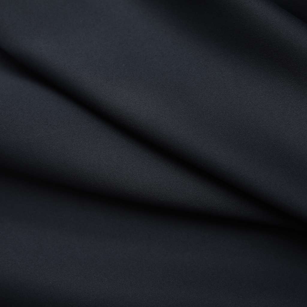 vidaXL Cortinas blackout com ganchos 2 pcs 140x175 cm preto