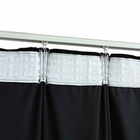 vidaXL Cortinas blackout com ganchos 2 pcs 140x175 cm veludo preto