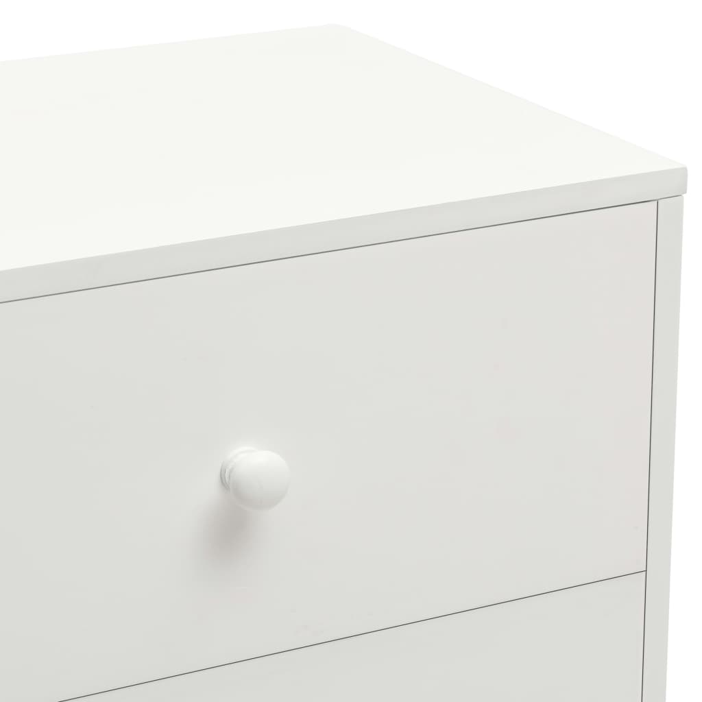 vidaXL Mesas cabeceira 2 pcs 40x30x50cm madeira de pinho maciça branco