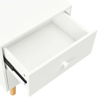 vidaXL Mesas cabeceira 2 pcs 40x30x50cm madeira de pinho maciça branco