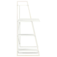 vidaXL Secretária com unidade de prateleiras 102x50x117 cm branco