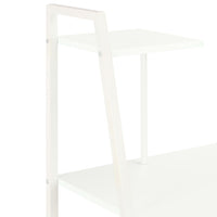 vidaXL Secretária com unidade de prateleiras 102x50x117 cm branco