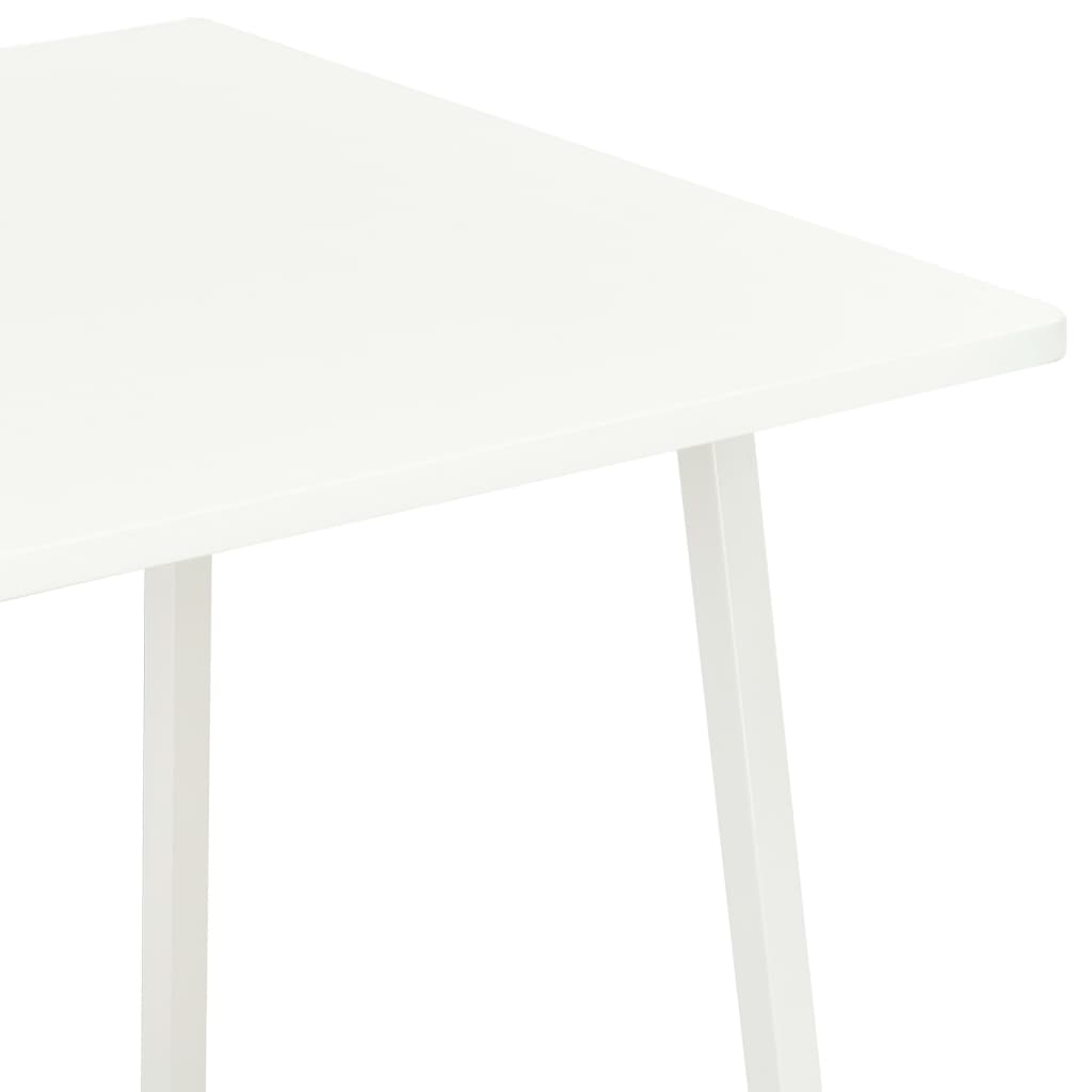 vidaXL Secretária com unidade de prateleiras 102x50x117 cm branco