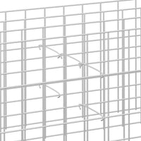 vidaXL Ganchos para gabiões 50 pcs aço galvanizado 10 cm