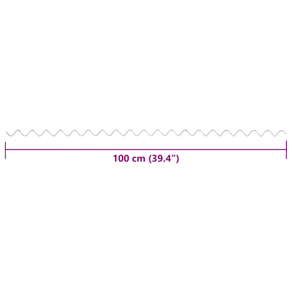 Espirais para gabião 24 pcs aço galvanizado 100 cm