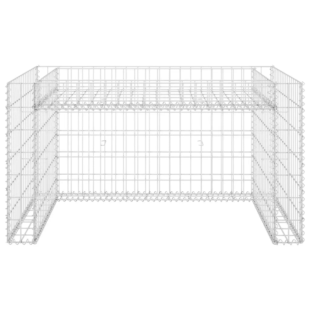 Abrigo p/ corta-relva com divisão elevada fio aço 110x80x60 cm