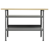 Bancada de trabalho 120x60x85 cm aço cinzento