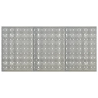 Placas perfuradas de parede 3 pcs 40x58 cm aço