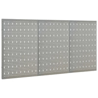 Placas perfuradas de parede 3 pcs 40x58 cm aço
