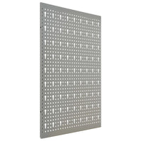 Placas perfuradas de parede 3 pcs 40x58 cm aço