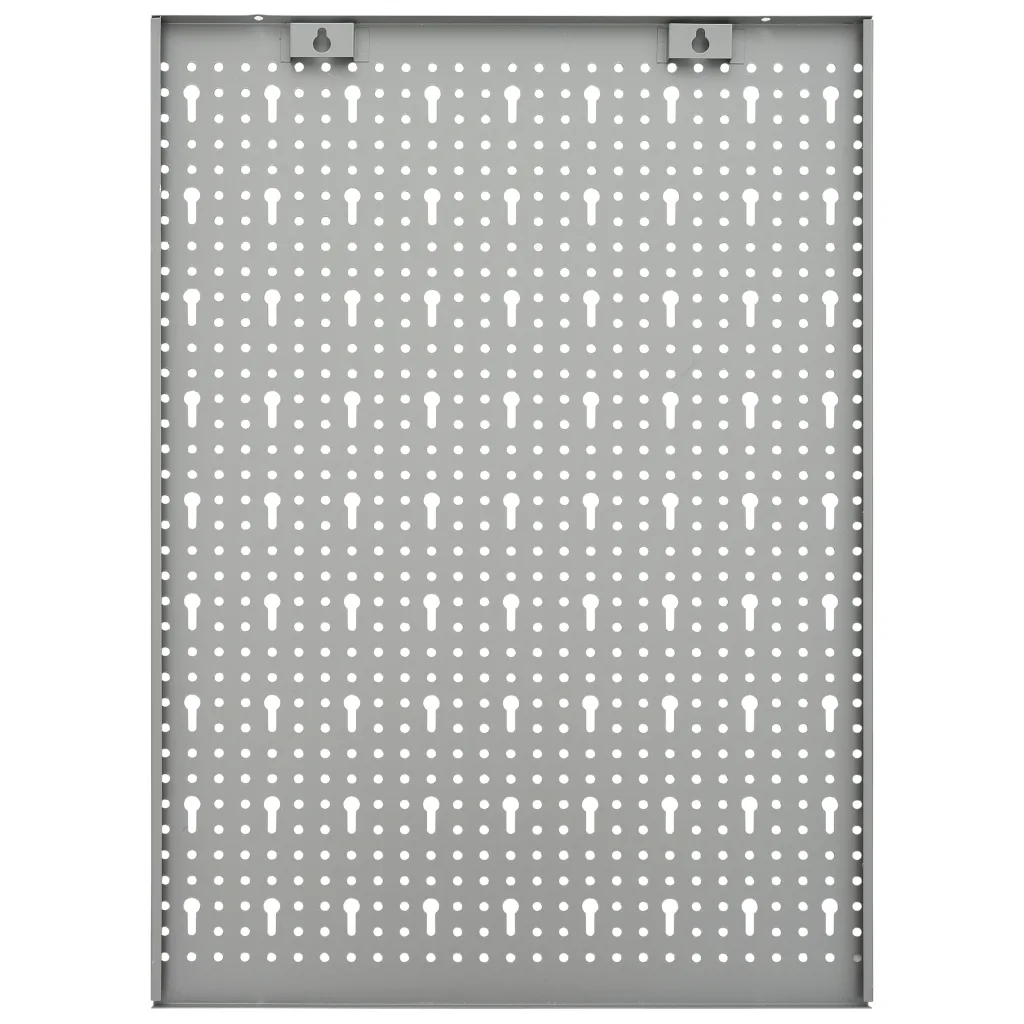Placas perfuradas de parede 3 pcs 40x58 cm aço