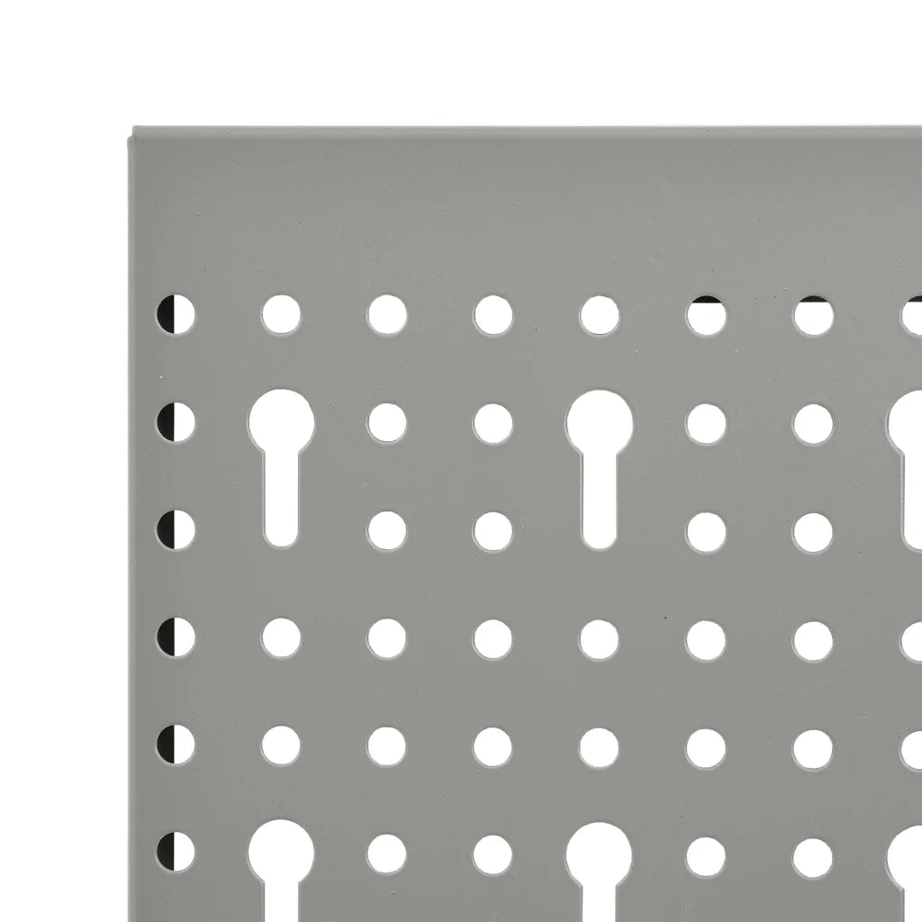 Placas perfuradas de parede 3 pcs 40x58 cm aço