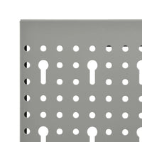 Placas perfuradas de parede 3 pcs 40x58 cm aço