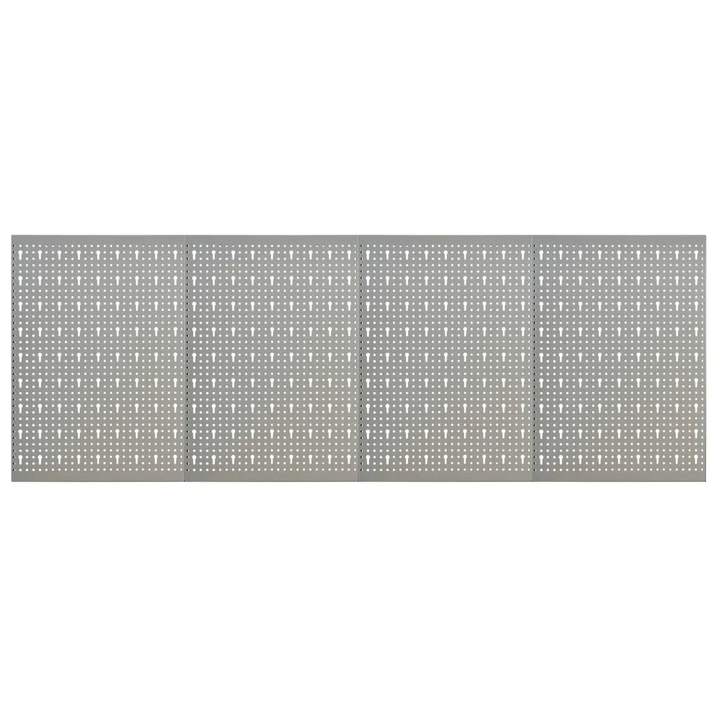 Placas perfuradas de parede 4 pcs 40x58 cm aço