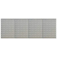 Placas perfuradas de parede 4 pcs 40x58 cm aço