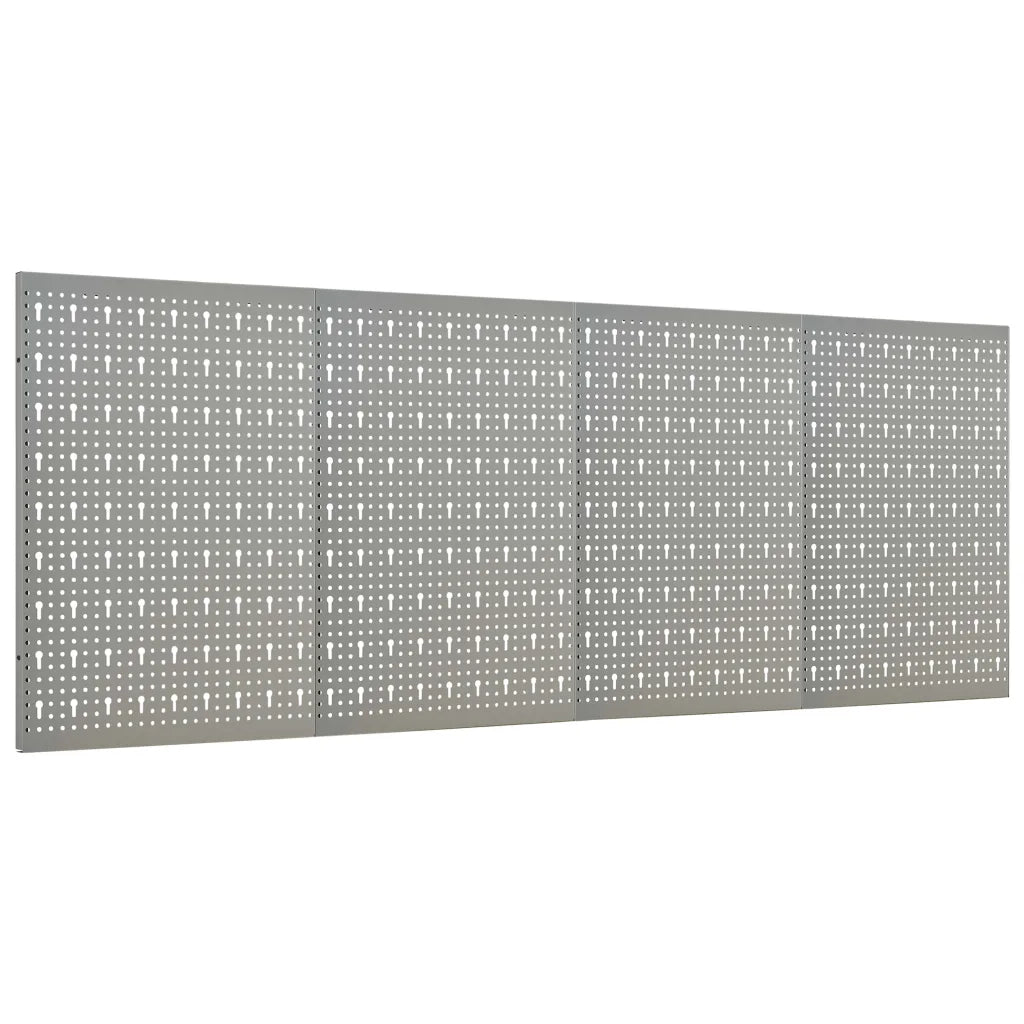 Placas perfuradas de parede 4 pcs 40x58 cm aço