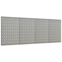 Placas perfuradas de parede 4 pcs 40x58 cm aço