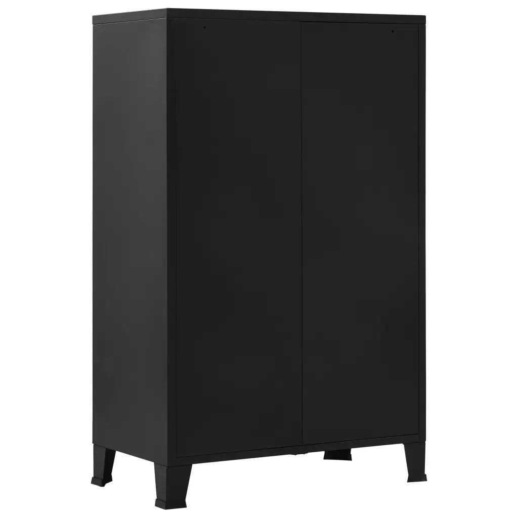 Armário de escritório com portas rede 75x40x120 cm aço