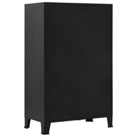 Armário de escritório com portas rede 75x40x120 cm aço