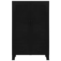 Armário de escritório com portas rede 75x40x120 cm aço