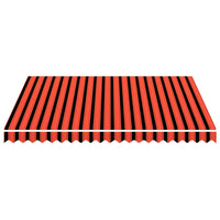 Lona para toldo 3x2,5 m laranja e castanho