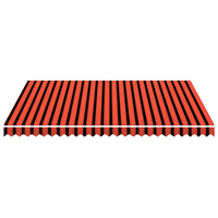 Lona para toldo laranja e castanho 3,5x2,5 m