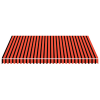 Lona para toldo laranja e castanho 4x3 m