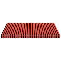 Lona para toldo laranja e castanho 4,5x3 m