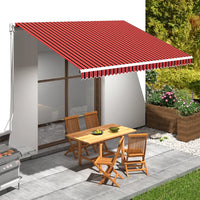 Lona para toldo laranja e castanho 4,5x3 m