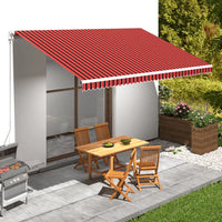 Lona para toldo 5x3 m laranja e castanho