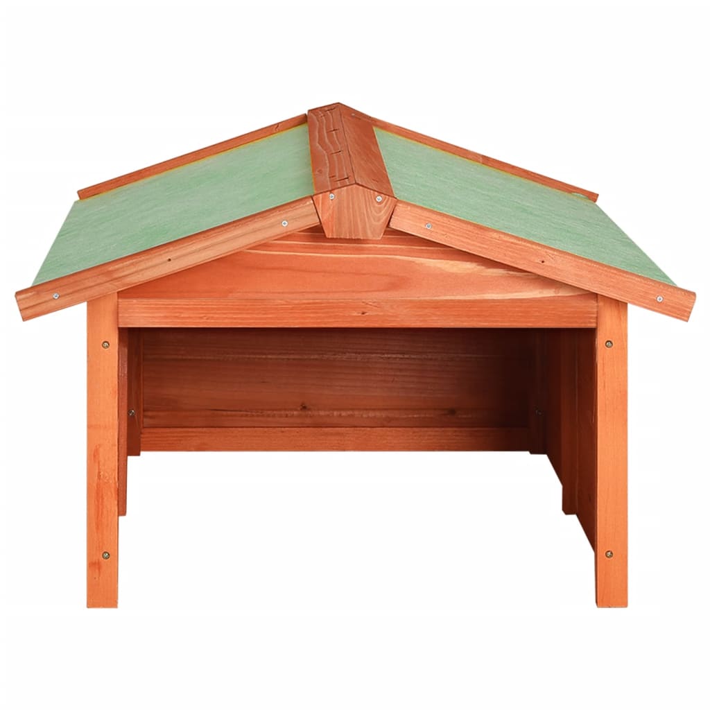 vidaXL Abrigo de cortador de relva 72x87x50 cm madeira de abeto maciça