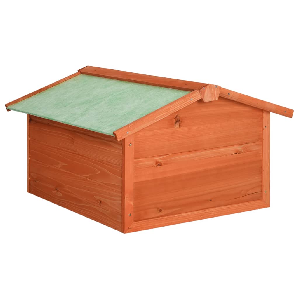 vidaXL Abrigo de cortador de relva 72x87x50 cm madeira de abeto maciça