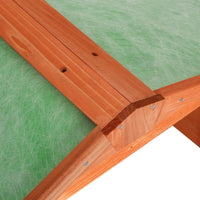 vidaXL Abrigo de cortador de relva 72x87x50 cm madeira de abeto maciça