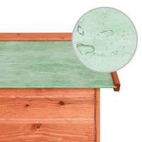vidaXL Abrigo de cortador de relva 72x87x50 cm madeira de abeto maciça