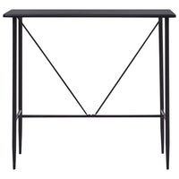 vidaXL Mesa de bar 120x60x110 cm MDF preto