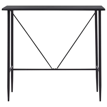 vidaXL Mesa de bar 120x60x110 cm MDF preto