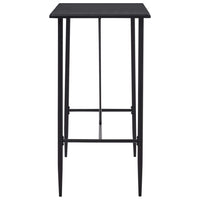 vidaXL Mesa de bar 120x60x110 cm MDF preto