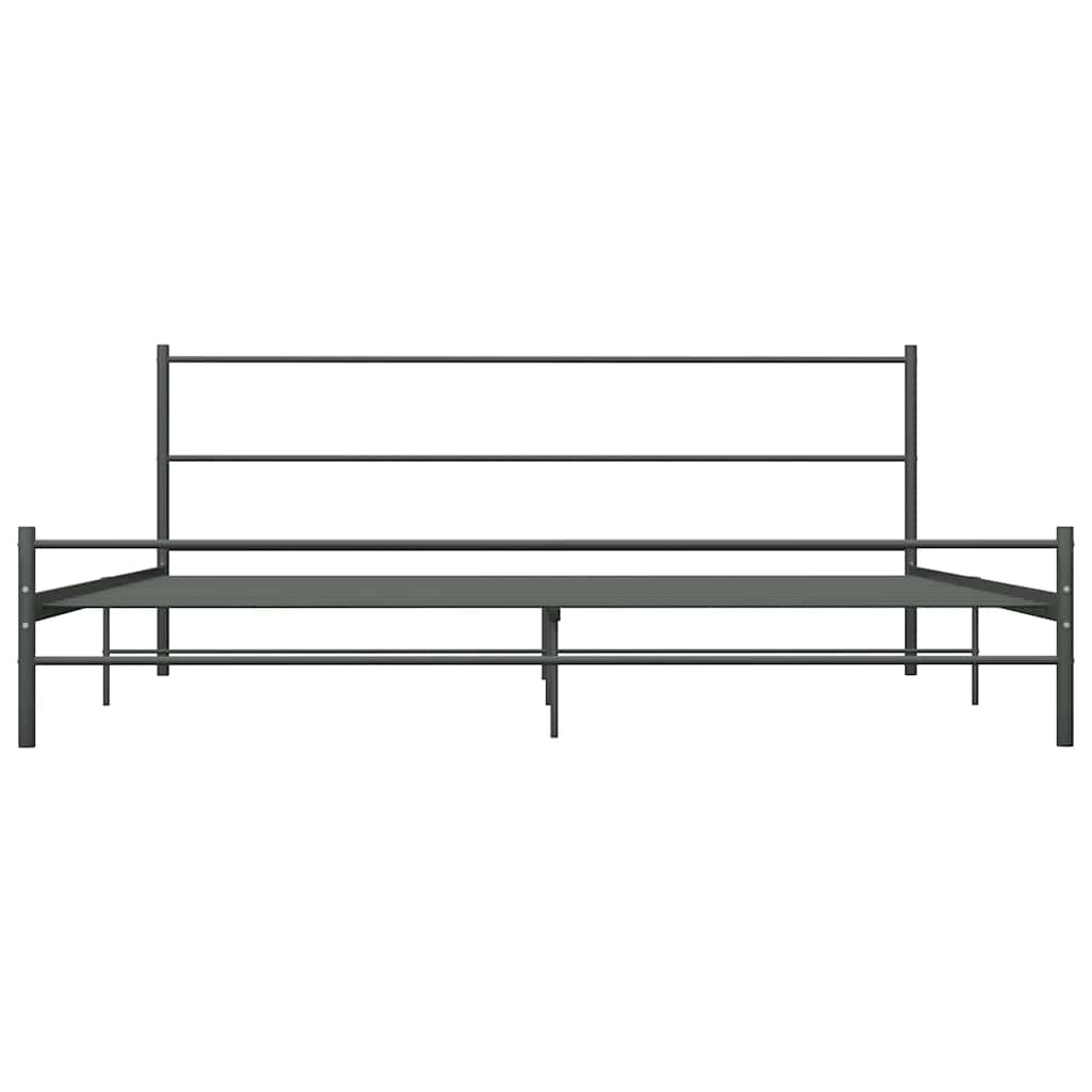 vidaXL Estrutura de cama 180x200 cm metal cinzento