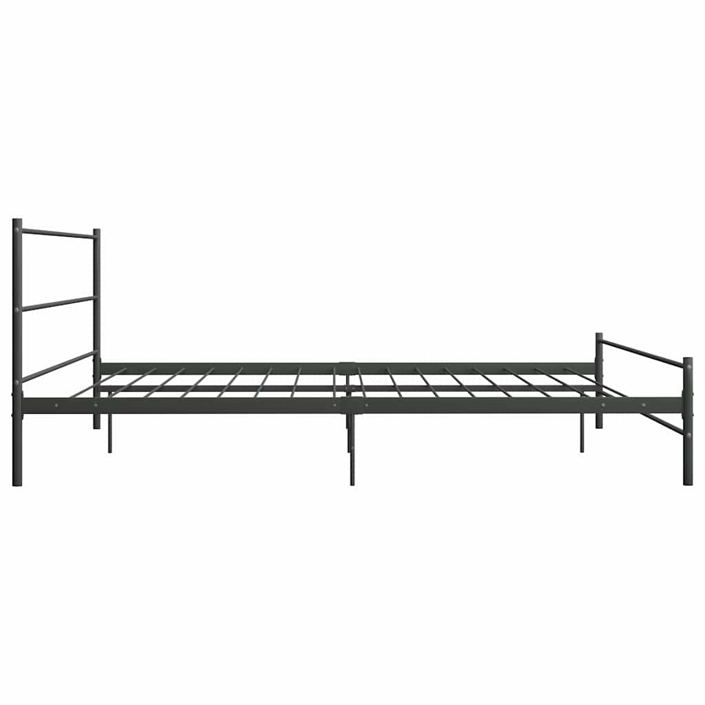 vidaXL Estrutura de cama 180x200 cm metal cinzento