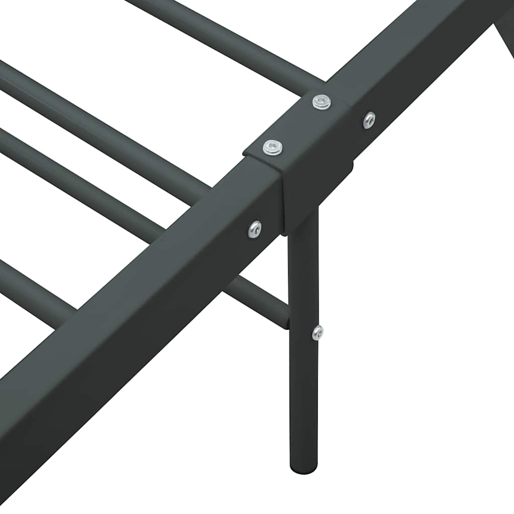 vidaXL Estrutura de cama 180x200 cm metal cinzento