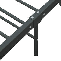 vidaXL Estrutura de cama 180x200 cm metal cinzento