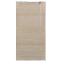 vidaXL Estores de rolo em bambu natural 2 pcs 120x160 cm